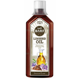 Canvit BARF Linseed Oil ľanový olej na podporu zdravého trávenia a kože pre psov 500ml
