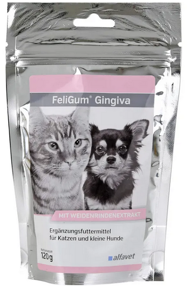 E-shop FeliGum Gingiva žuvacie tablety pre mačky a malé psy 120g (60ks)