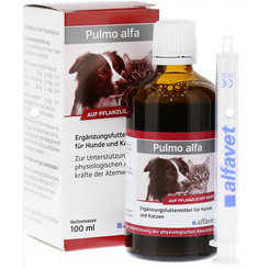Pulmo alfa sirup na dýchacie cesty pre psy a mačky 100ml