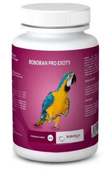 Roboran EX pre exotické vtáky s pupalkovým olejom 100g