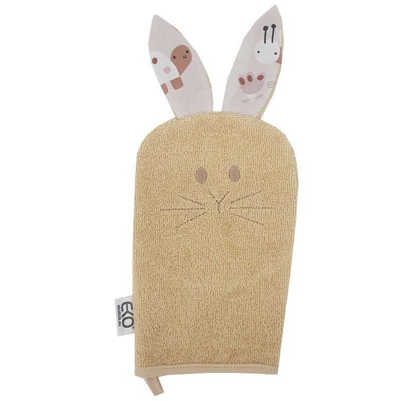 E-shop EKO Žinka bavlnená s uškami Bunny Beige 20x15 cm