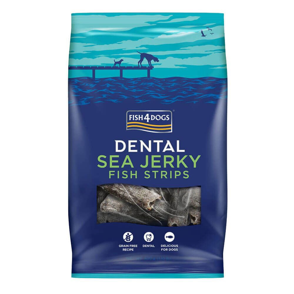 E-shop FISH4DOGS Dentálne maškrty pre psov morská ryba - prúžky 500g
