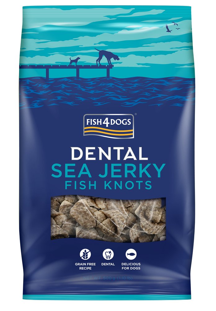 E-shop FISH4DOGS Dentálne maškrty pre psov morská ryba - uzlíky 500g