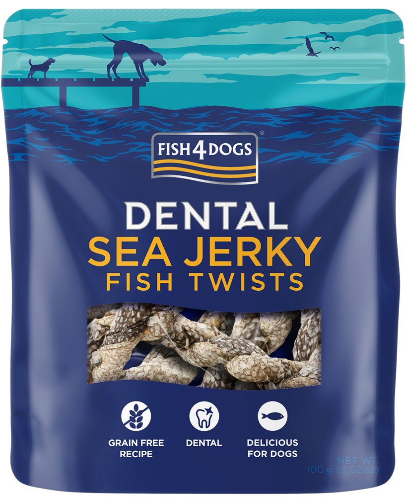 E-shop FISH4DOGS Dentálne maškrty pre psov morská ryba - závitky 100g