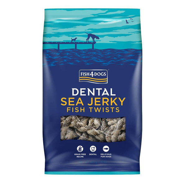 FISH4DOGS Dentálne maškrty pre psov morská ryba - závitky 500g