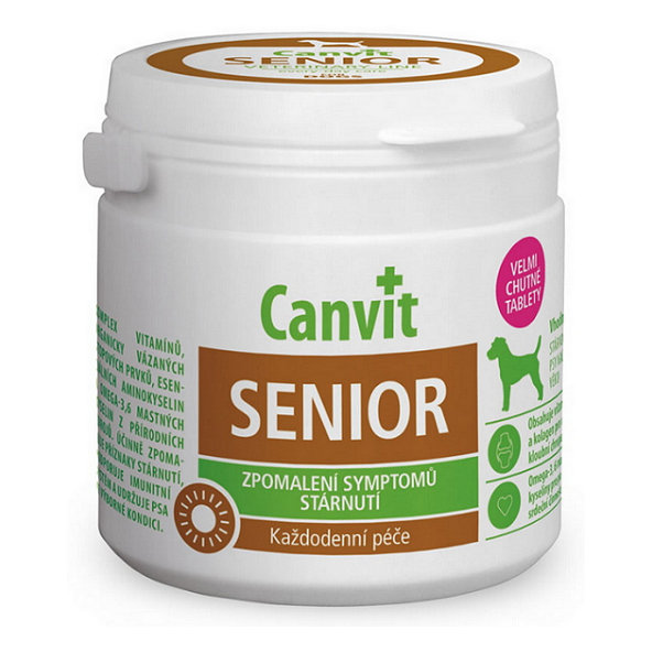 Canvit Senior komplex vitamínov pre starnúce psy nad 7 rokov 100tl 100g