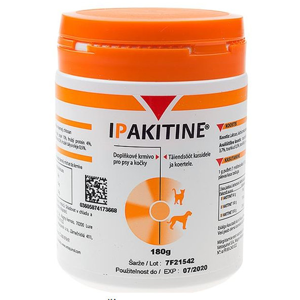IpaKitine na podporu obličiek pri chronickej nedostatočnosti obličiek u psov a mačiek 180g