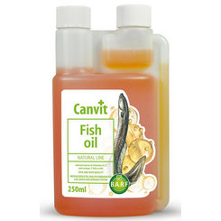 Canvit Fish Oil vysoko kvalitný rybí olej na zdravú srsť a vitalitu pre psy 250 ml