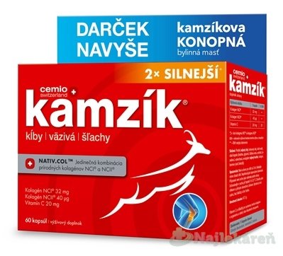 E-shop Cemio Kamzík (2x silnejší) 60 ks + zadarmo chladivá masť 75 ml