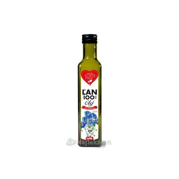 VIRDE ĽAN 100% OLEJ, 250 ml