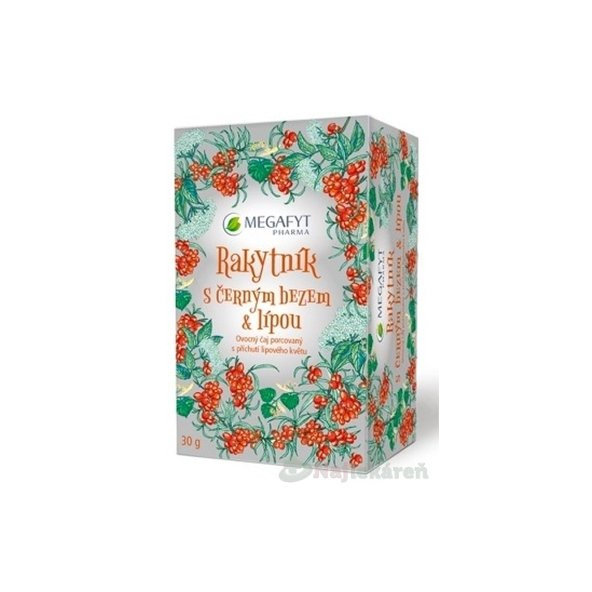 MEGAFYT RAKYTNÍK s čiernou bazou & lipou, 20x1,5 g