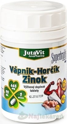 E-shop JutaVit Vápnik Horčík Zinok