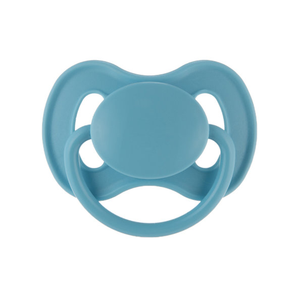 Canpol Babies Cumlík kaučukový okrúhla špička Nude 0-6m modrý
