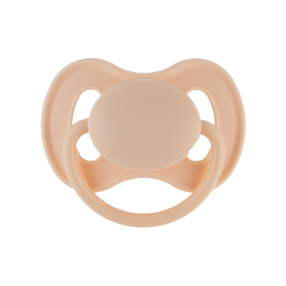 Canpol Babies Cumlík kaučukový okrúhla špička Nude 6–18 m krémový