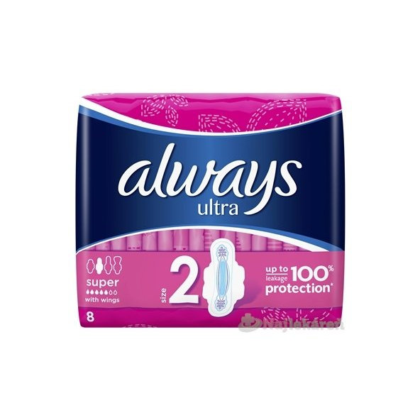 ALWAYS ULTRA SUPER PLUS hygienické vložky 8ks