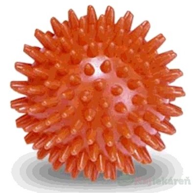 E-shop GYMY MASÁŽNA LOPTIČKA - ježko oranžová, priemer 6cm, 1ks