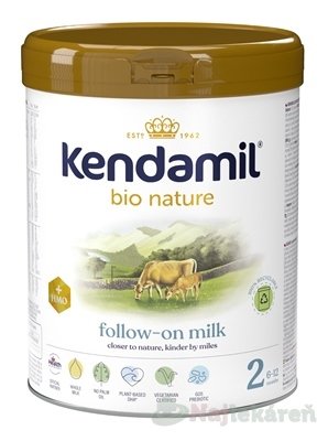 E-shop KENDAMIL BIO Nature 2 HMO+ následná mliečna dojčenská výživa (od ukonč. 6. mesiaca) 800 g