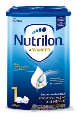 E-shop Nutrilon Advanced 1 počiatočná mliečna dojčenská výživa v prášku (0-6 mesiacov) 6x800 g
