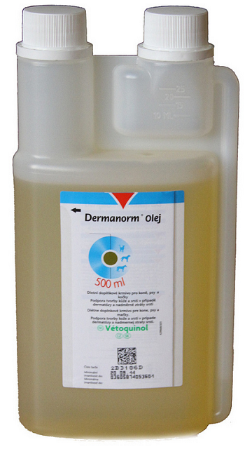 E-shop Dermanorm oil pre zdravú kožu a srsť mačiek, psov a koní 500ml