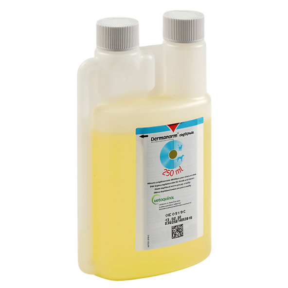 Dermanorm oil pre zdravú kožu a srsť mačiek, psov a koní 250ml