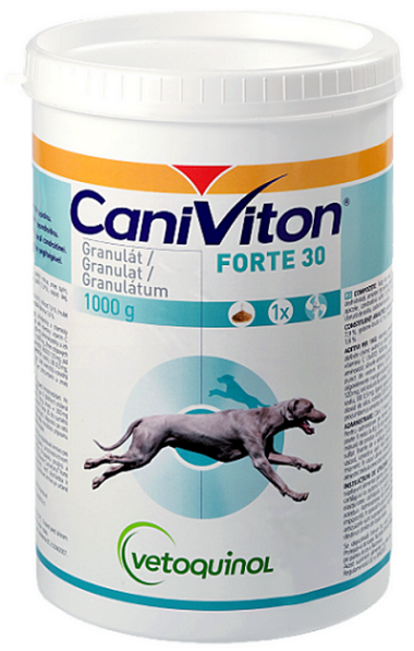 E-shop Caniviton forte 30 komplexný prípravok na zlepšenie kondície psov 1kg