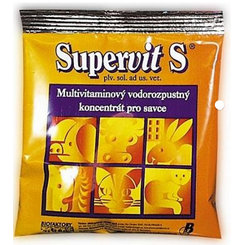 Supervit S multivitamínový vodorozpustný koncentrát pre hospodárske zvieratá 100g
