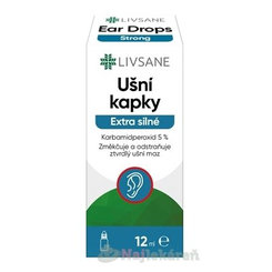 LIVSANE Ušné kvapky Extra Silné s karbamidperoxidom 12 ml