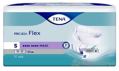 E-shop TENA Flex Maxi S inkontinenčné nohavičky s rýchloupevňovacím pásom 22 ks