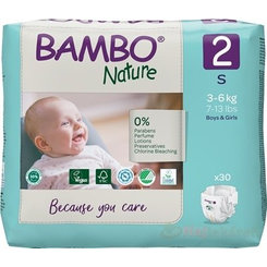 BAMBO 2 (3-6 kg) detské plienky priedušné 30 ks