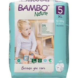 BAMBO 5 (12-18 kg) detské plienky priedušné 22 ks