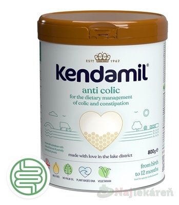 E-shop KENDAMIL A. C. anti colic dojčenská výživa (od narodenia do 12. mesiacov) 800 g