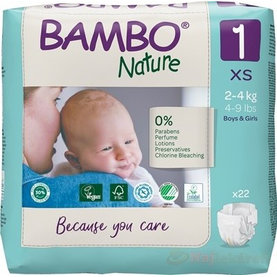 BAMBO 1 (2-4 kg) detské plienky priedušné 22 ks