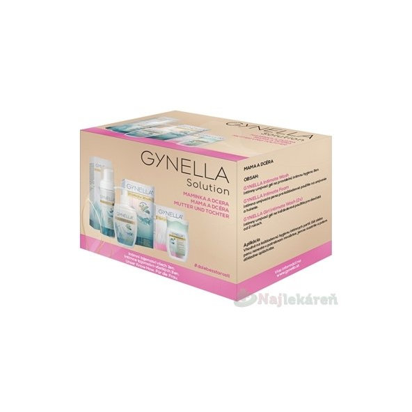 GYNELLA Solution MATKA A DCÉRA Intimate Wash 200 ml + Intimate Foam 150 ml + Girl Intimate Wash 2x10