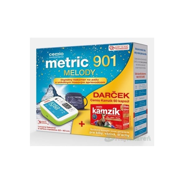 Cemio Metric 901 Melody Tlakomer digitálny, na rameno + darček 1set