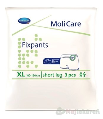 E-shop MoliCare Fixpants short leg XL fixačné nohavičky (100-160cm) 3ks