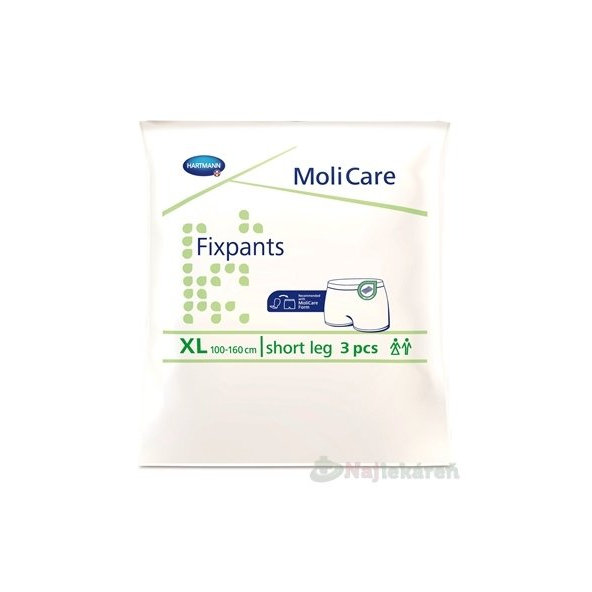 MoliCare Fixpants short leg XL fixačné nohavičky (100-160cm) 3ks