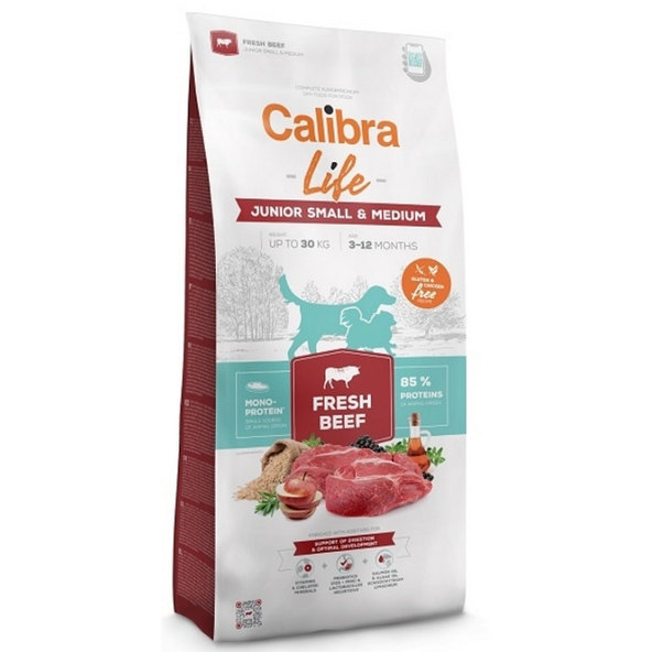 Calibra Dog Life Junior Small & Medium Fresh Beef granule pre psy 2,5kg