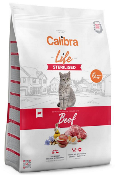 E-shop Calibra Cat Life Sterilised beef granule pre kastrované mačky 6kg