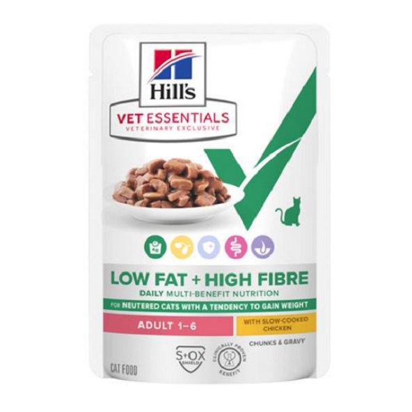HILLS VE Feline Multi benefit Adult Weight Chicken kapsička pre mačky 12x85g