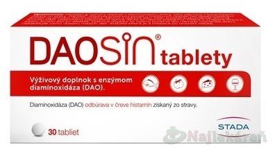E-shop DAOSIN na histamínovú intoleranciu 30 tabliet