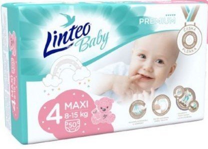 E-shop LINTEO BABY Plienky Baby Prémium MAXI (8-15 kg) 200 ks