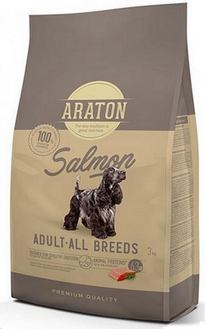 E-shop ARATON dog adult salmon granule pre psy 3kg