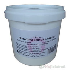 PASTA ZINCI OXIDI 25% GALVEX 1kg