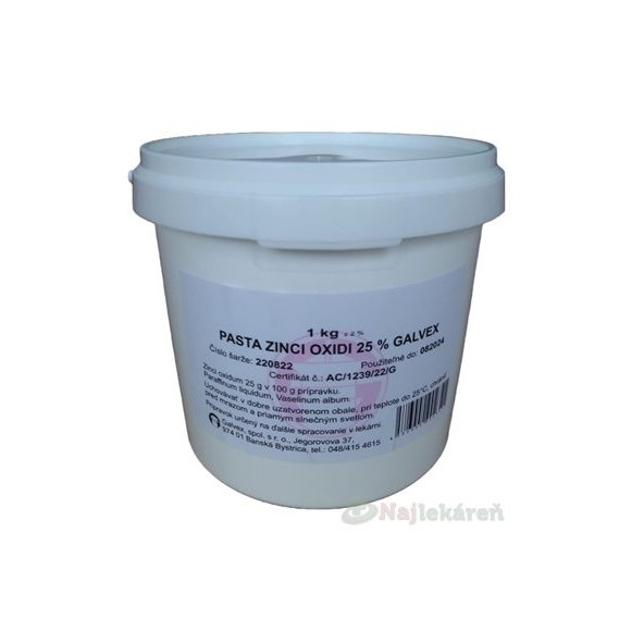 PASTA ZINCI OXIDI 25% GALVEX 1kg
