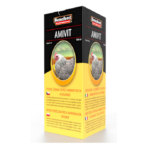 Amivit D komplex vitamínov a aminokyselín pre hydinu 500ml