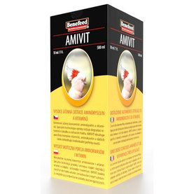 Amivit E komplex vitamínov a aminokyselín pre papagáje 500ml