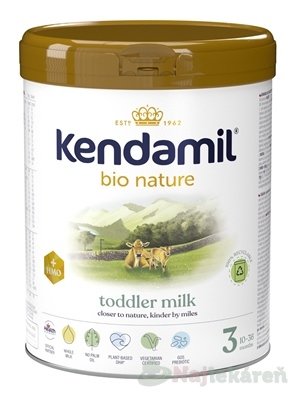E-shop KENDAMIL BIO Nature 3 HMO+ následná mliečna dojčenská výživa (od ukonč. 10. mesiaca) 800 g