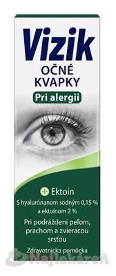 E-shop VIZIK Očné kvapky Pri alergii