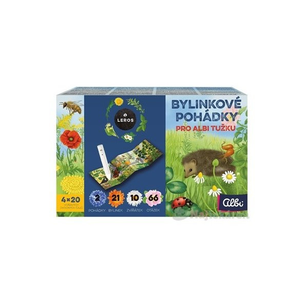 LEROS BYLINKOVÉ ROZPRÁVKY PRE ALBI CERUZKU 4 druhy čajov po 20 vrecúšok