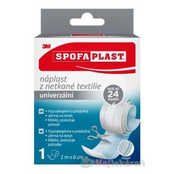 3M SPOFAPLAST č.854 Náplasť z netkanej textílie univerzálna, rýchloobväz, 1m x 6cm